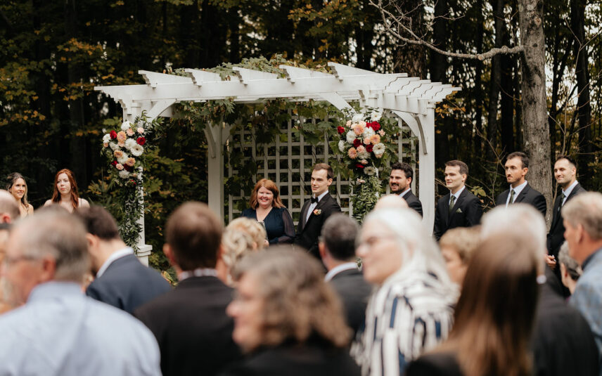 Temple's Country Weddings summer garden ceremony